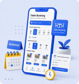 وب اپلیکیشن رزرو میز و مدیریت رزرو